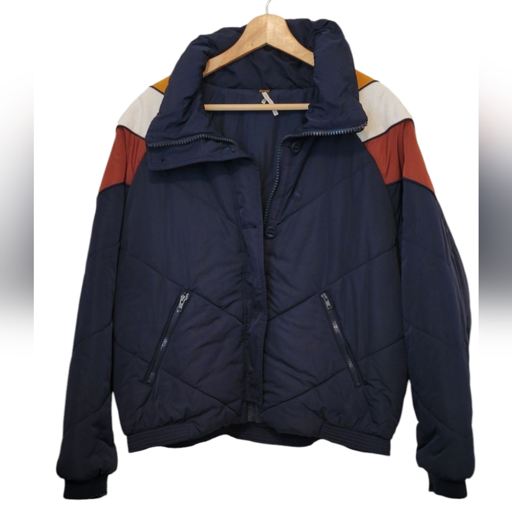 Free People Heidi Ski Cropped Puffer Jacket Size Medium - Picture 4 of 12